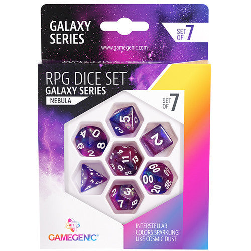 GAMEGENIC DICE | SET OF 7 - GALAXY SERIES