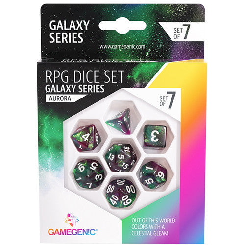 GAMEGENIC DICE | SET OF 7 - GALAXY SERIES