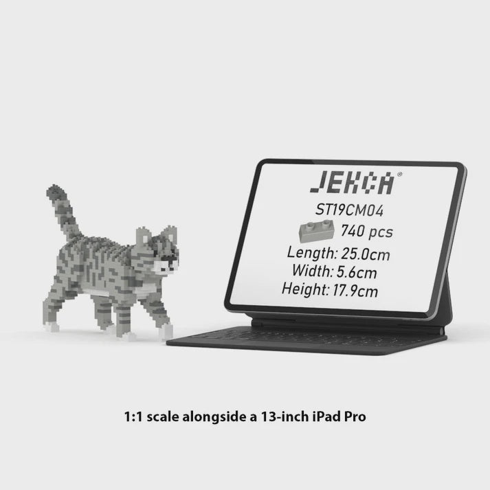 JEKCA | GREY TABBY CAT MINI 01S