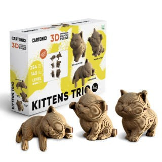 CARTONIC | 3D KITTENS TRIO