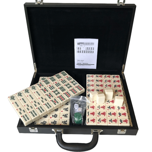 MAHJONG SET LARGE IN HONG KONG STYLE ATTACHE CASE