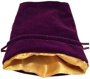 MDG DICE BAG | VELVET - PURPLE AND GOLD