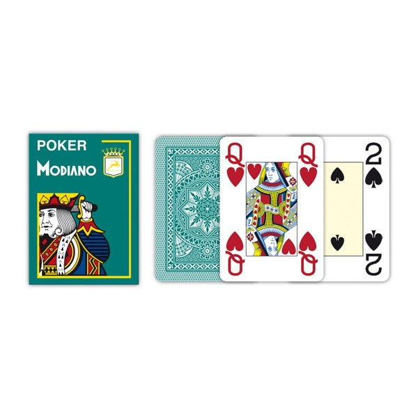 MODIANO CARDS | POKER LARGE PRINT 100% PLASTIC