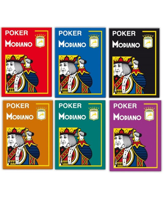 MODIANO CARDS | POKER LARGE PRINT 100% PLASTIC
