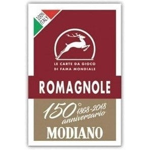MODIANO ROMAGNOLE CARDS DARK RED