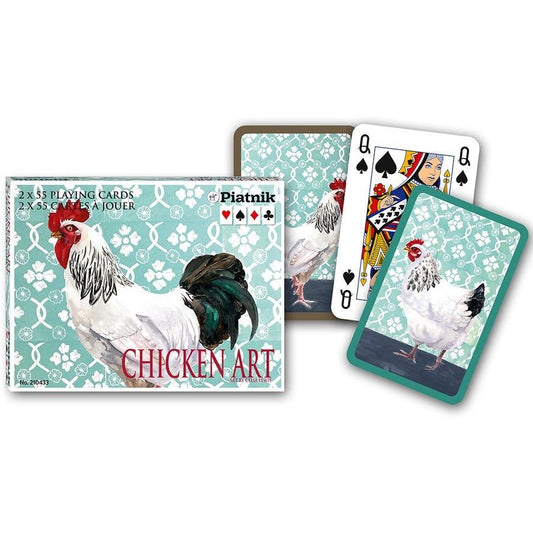 PIATNIK CARDS | BRIDGE -CHICKEN ART