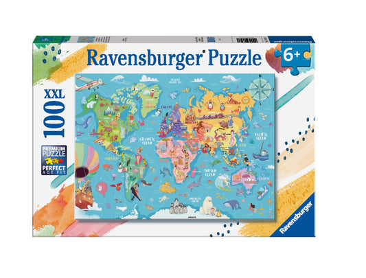 RB 100 PC MAP OF THE WORLD