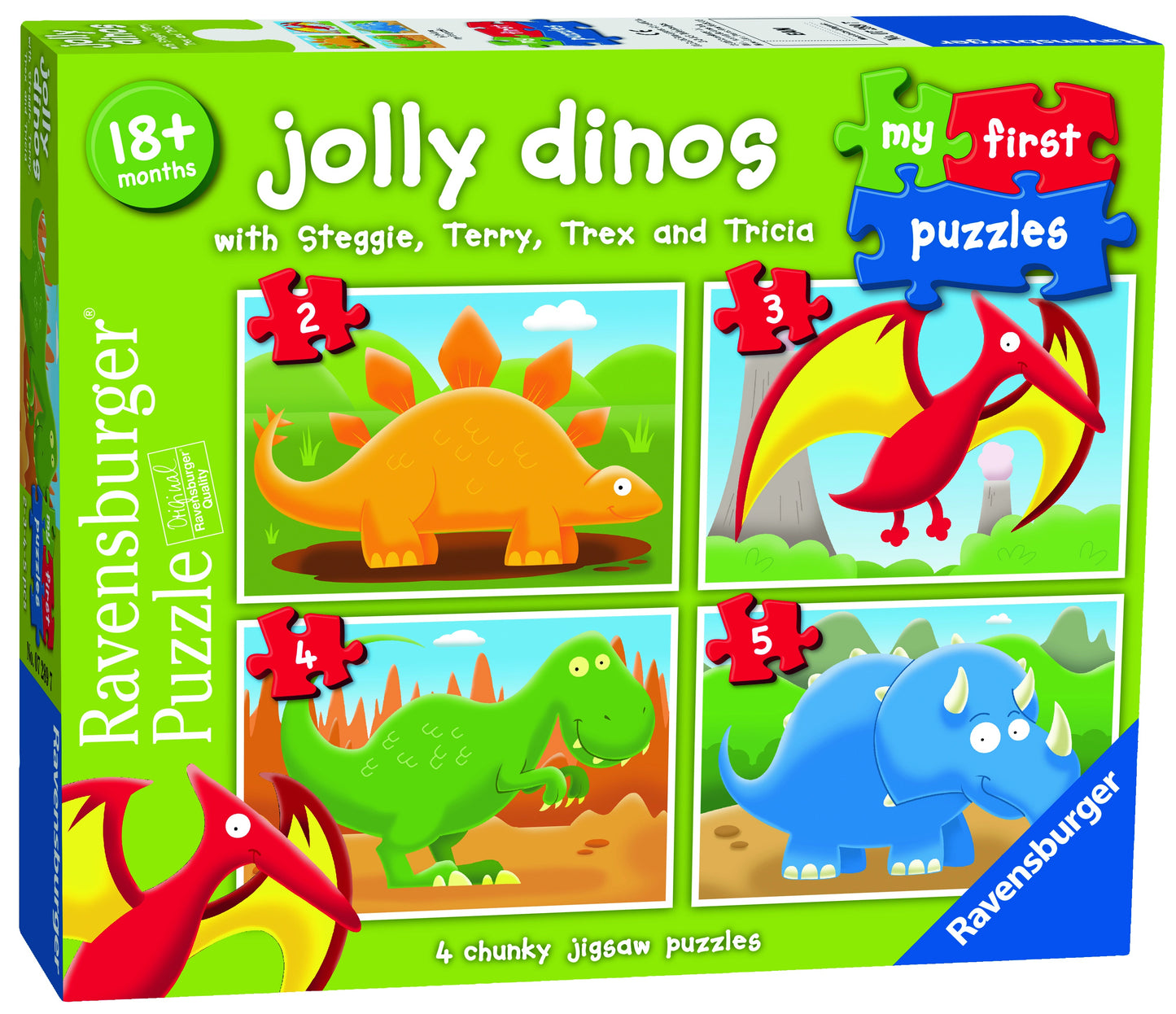 RB (18 MONTHS+) 2/3/4/5 PC | JOLLY DINOS - MY FIRST PUZZLE
