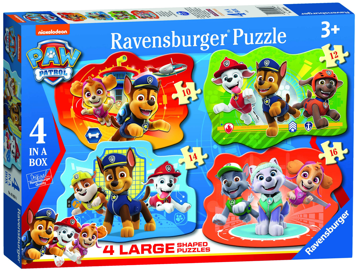 RB (3+) 10/12/14/16 PC | PAW PATROL: PUPS AWAY (SHAPED PUZZLES)