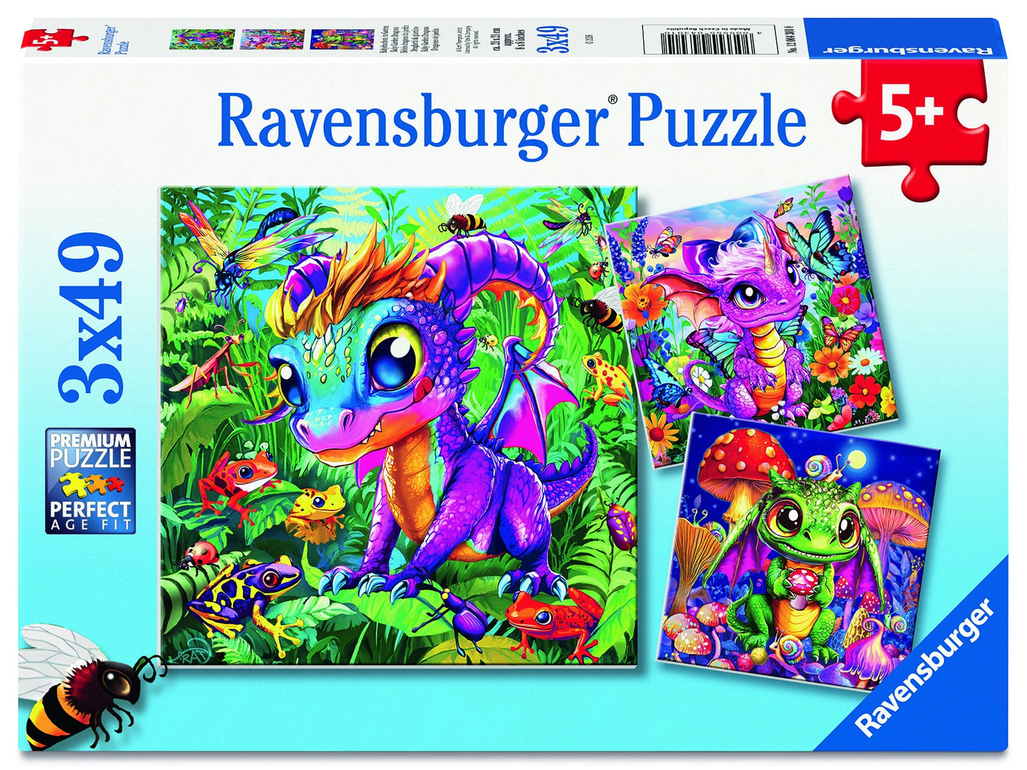 RB (5+) 3X49 PC BABY GARDEN DRAGONS
