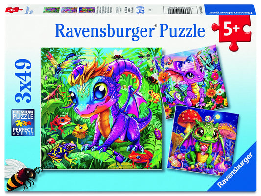 RB (5+) 3X49 PC BABY GARDEN DRAGONS