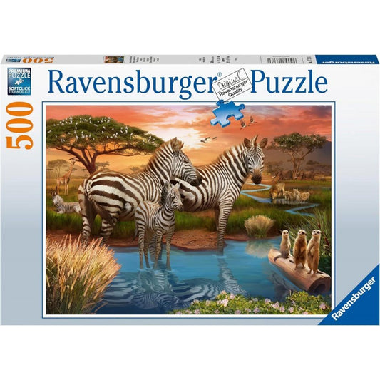 RB 500 PC | ZEBRAS AT WATERHOLE