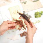 Robotime  DIY Wooden Puzzles - Bookend Kit - Falling Sakura