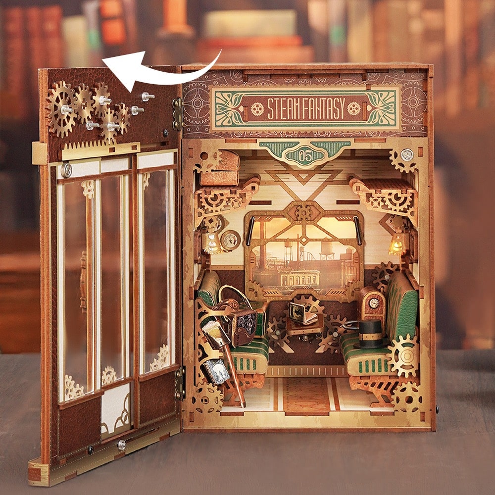 TONECHEER | BOOK NOOK - STEAM FANTASY TRAIN CABIN