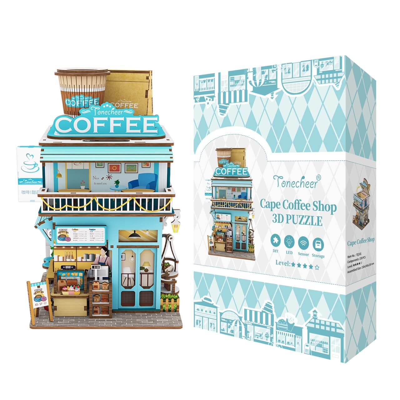 TONECHEER | DESKTOP STORAGE - CAPE COFFEE SHOP
