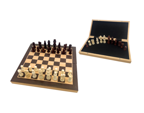 WOOD CHESS SET 11"(30 CM)  FOLDING