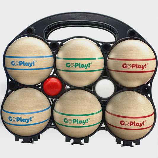 WOODEN BOCCE SET