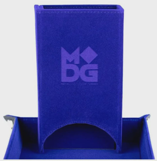 MDG | FOLD UP VELVET DICE TOWER (BLUE)
