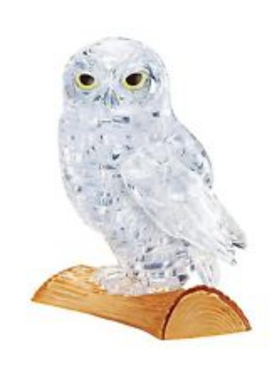 3D CRYSTAL PUZZLE - CLEAR OWL