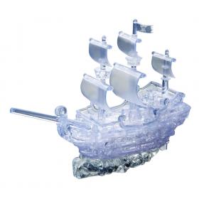 3D CRYSTAL PUZZLE: CLEAR PIRATE SHIP-Games Chain-Australia