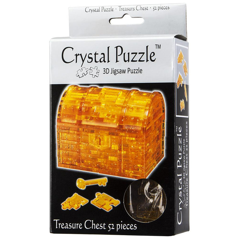 3D CRYSTAL PUZZLE - GOLDEN TREASURE CHEST