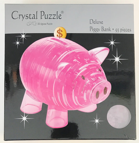 3D CRYSTAL PUZZLE: PINK PIGGY BANK-Games Chain-Australia