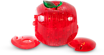 3D CRYSTAL PUZZLE: RED APPLE