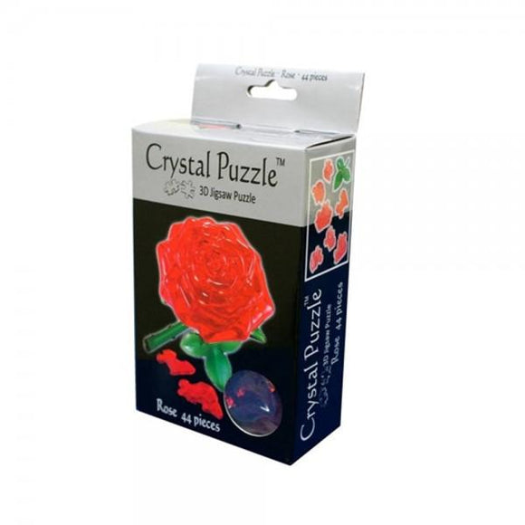 3D CRYSTAL PUZZLE: RED ROSE