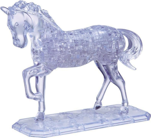 3D CRYSTAL PUZZLES: CLEAR HORSE-Games Chain-Australia