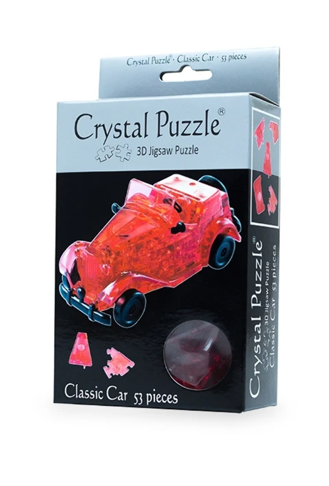 3D Crystal Puzzle Classic Car  Red