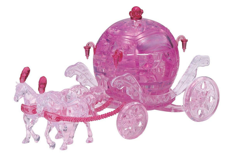 3D Crystal  Puzzle - Pink Royal Carriage