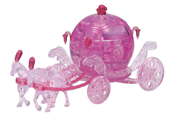 3D Crystal  Puzzle - Pink Royal Carriage