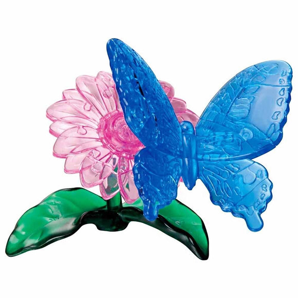 3D Crystal Puzzles Blue Butterfly
