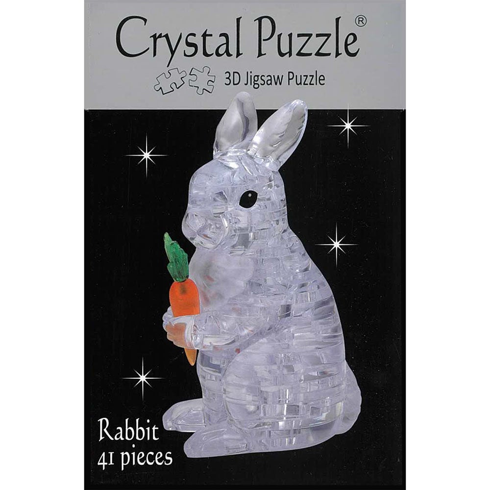 3D Crystal Puzzles Clear Rabbit