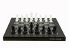 Dal Rossi Carbon Fibre Finish Folding Chess Set, 16"