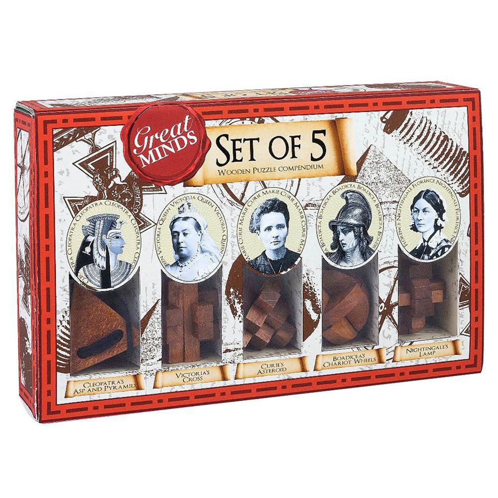 Great Minds Set of 5 Women Wooden Puzzles