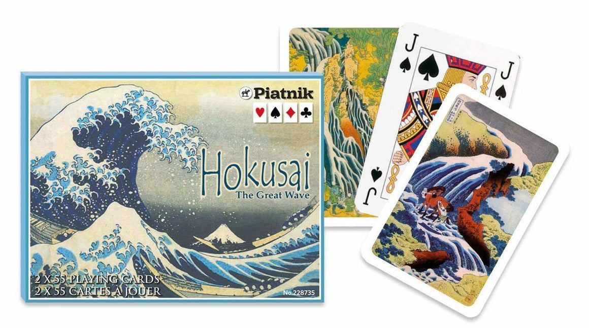 Piatnik Double Deck Hokusai Wave Playing Cards