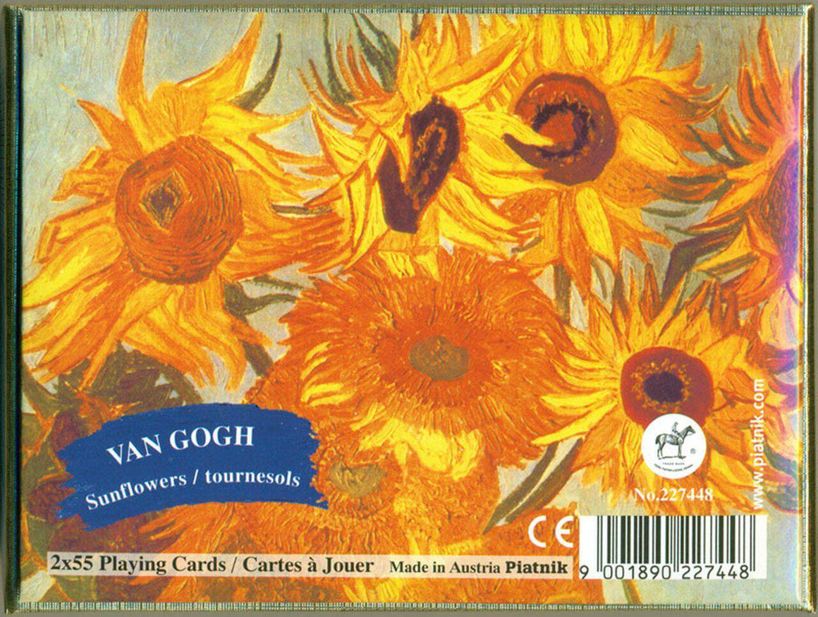 Piatnik Double Deck Van Gogh Sunflowers Cards